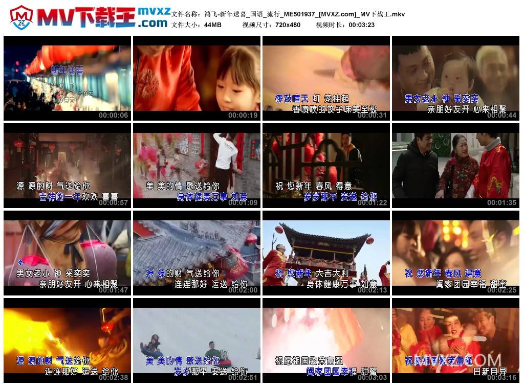 鸿飞-新年送喜_国语_流行_ME501937